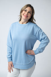 WAREHOUSE Vintage Wash Pullover - Dusty Blue