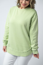 WAREHOUSE Vintage Wash Pullover - Spring Leaf