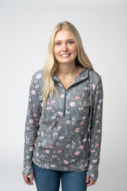 WAREHOUSE ONLY HalfZip Hoodie - Wildflower Meadow