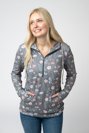 WAREHOUSE ONLY HalfZip Hoodie - Wildflower Meadow
