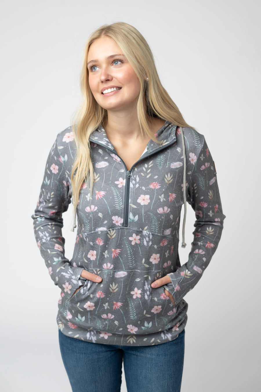 WAREHOUSE ONLY HalfZip Hoodie - Wildflower Meadow