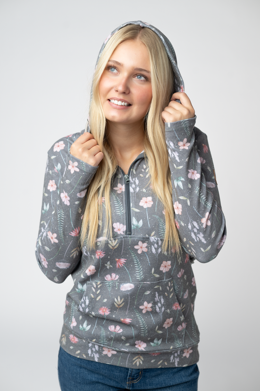 WAREHOUSE ONLY HalfZip Hoodie - Wildflower Meadow