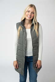 WAREHOUSE ONLY Harlow Long Vest - Grey