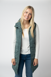 WAREHOUSE ONLY Harlow Long Vest - Teal