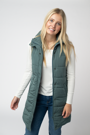 WAREHOUSE ONLY Harlow Long Vest - Teal