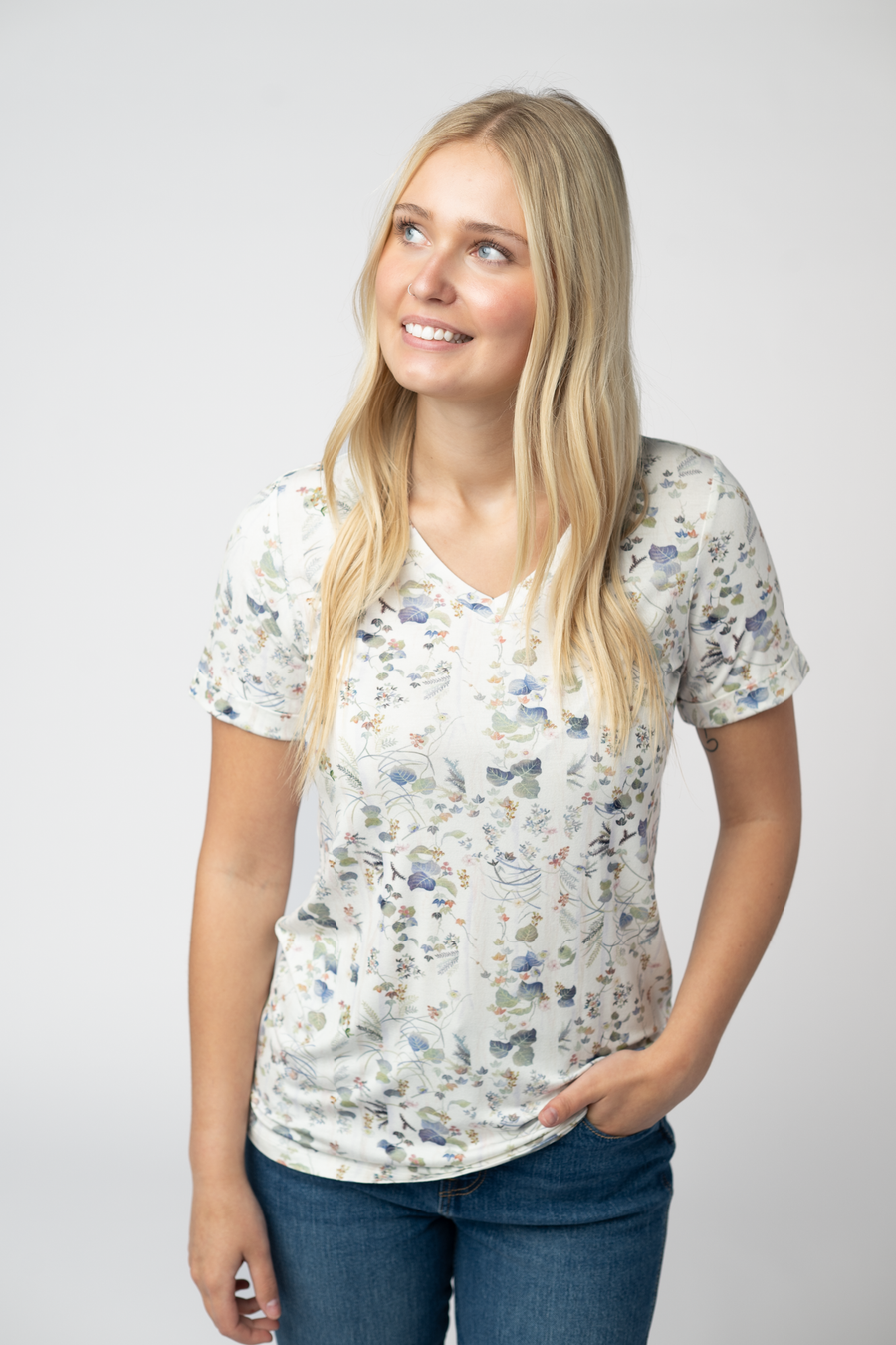 WAREHOUSE ONLY Sophie Top - Olive Meadow