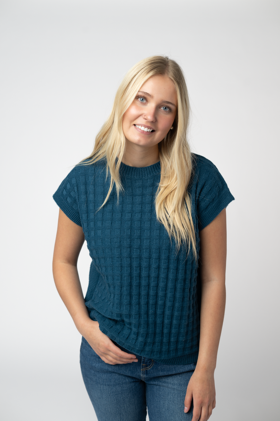 WAREHOUSE ONLY Kelly Knitted Top - Teal