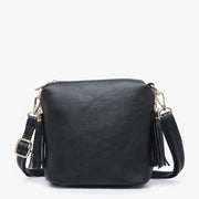 Dylan Crossbody w/ 2 Side Tassel Zippers