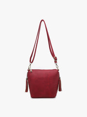 Dylan Crossbody w/ 2 Side Tassel Zippers