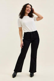 Petite Length Tummy Control Bootcut- Jet Black
