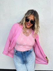 Lola Cardigan- Pink