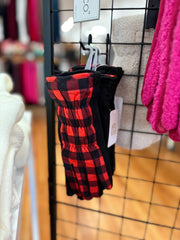 Plaid Puffer Gloves FINAL SALE