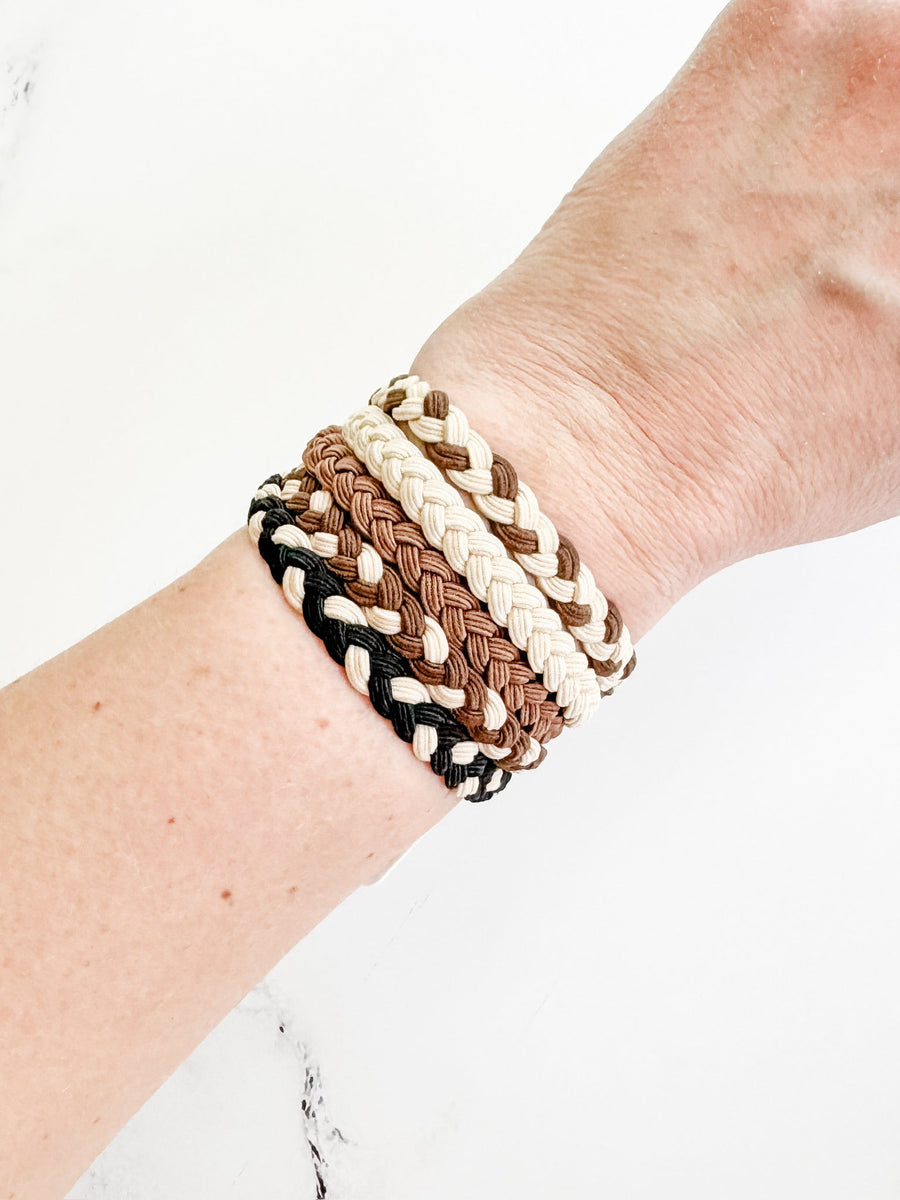 WAREHOUSE Hair Tie Bracelet Sets - Neutral Ropes | Hair Accessories