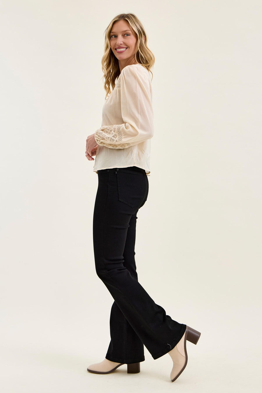 Tummy Control Bootcut- Jet Black
