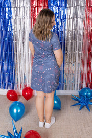IN STOCK Knot Dress - Aviators and Fireworks