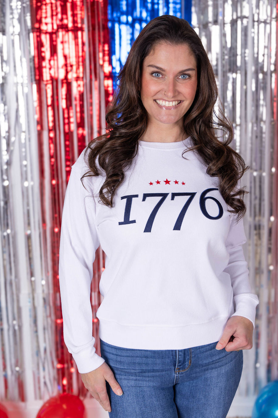 WAREHOUSE Corrine Embroidered Pullover Top - 1776