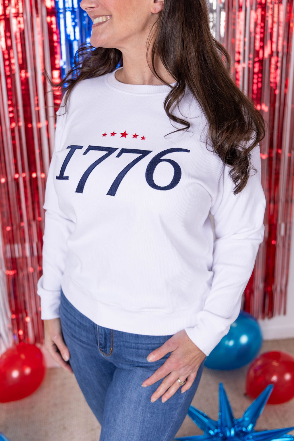 WAREHOUSE Corrine Embroidered Pullover Top - 1776