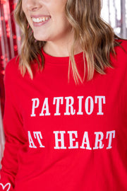 WAREHOUSE Corrine Embroidered Pullover Top - Patriot at Heart