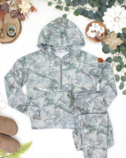 WAREHOUSE ONLY Shorter Halfzip Hoodie - Camo