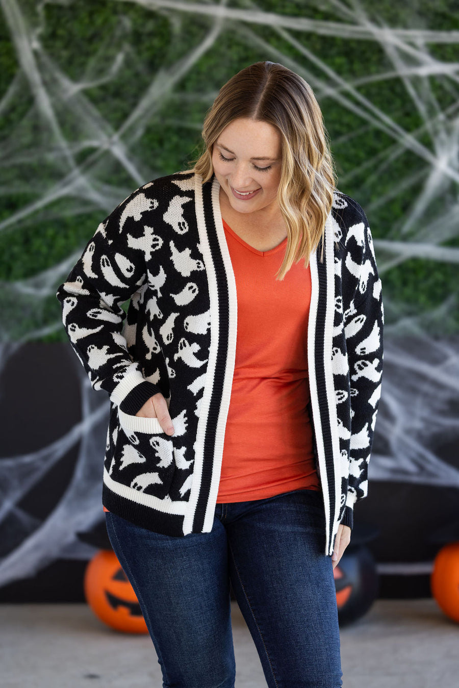 WAREHOUSE Ghost Cardigan