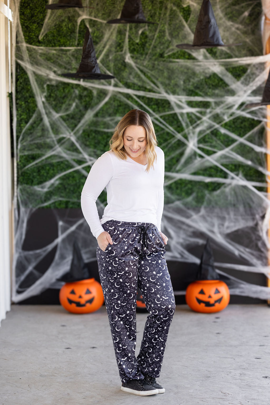 WAREHOUSE Lounge Pants - Midnight Bats