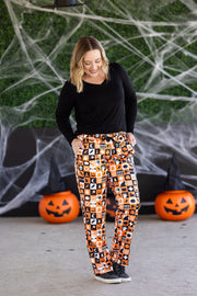 WAREHOUSE Lounge Pants - Trick-Or-Treat Checkered