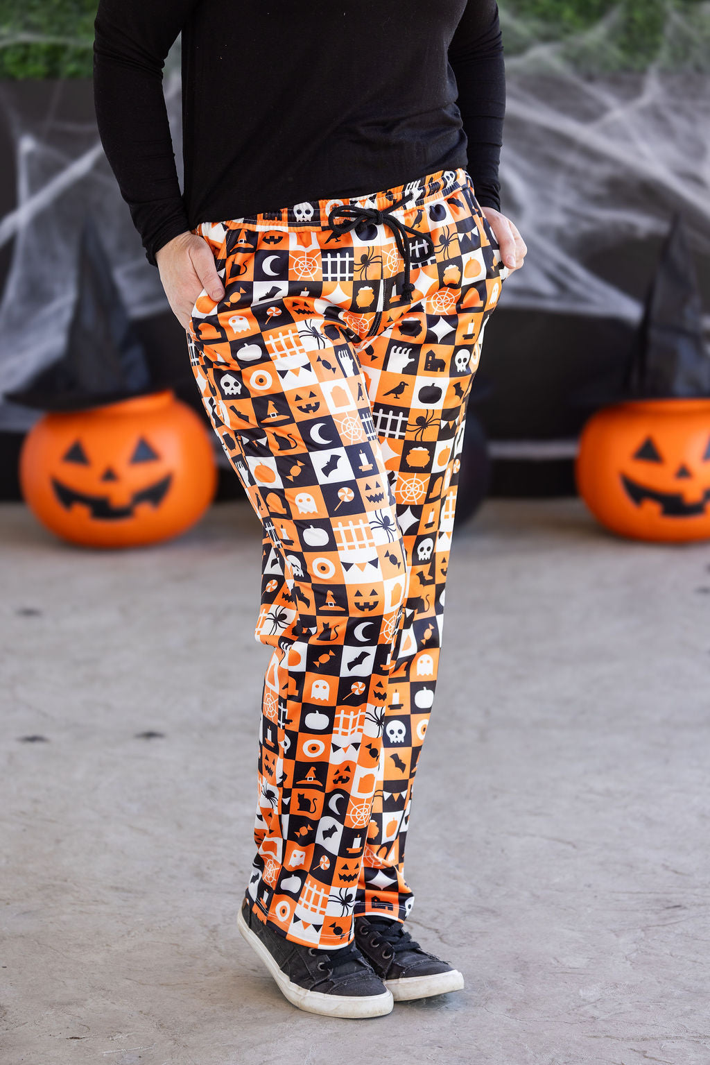 WAREHOUSE Lounge Pants - Trick-Or-Treat Checkered
