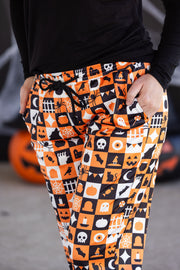 WAREHOUSE Lounge Pants - Trick-Or-Treat Checkered
