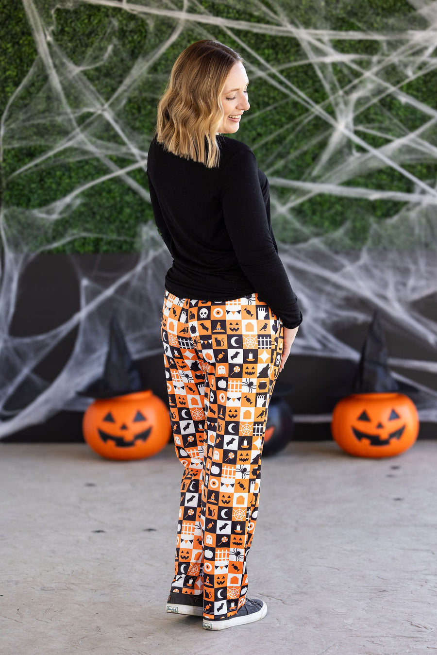WAREHOUSE Lounge Pants - Trick-Or-Treat Checkered