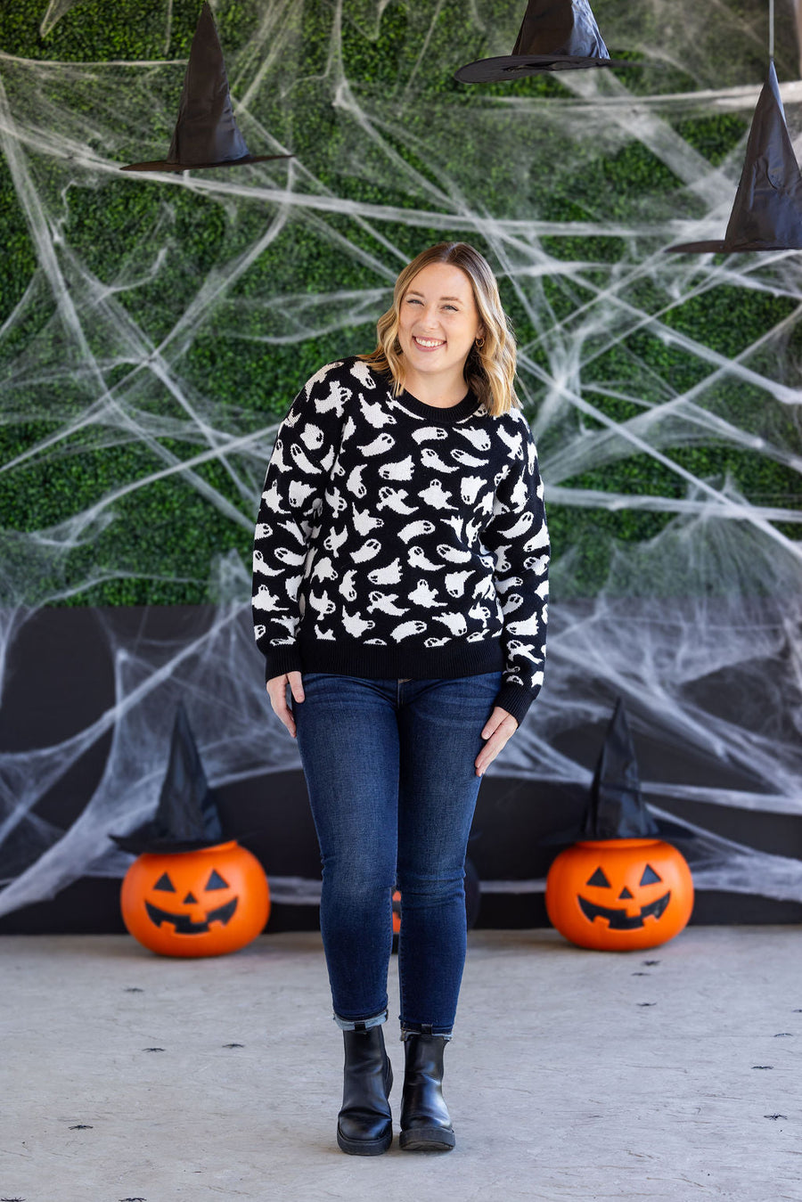 WAREHOUSE Ghost Pullover Sweater