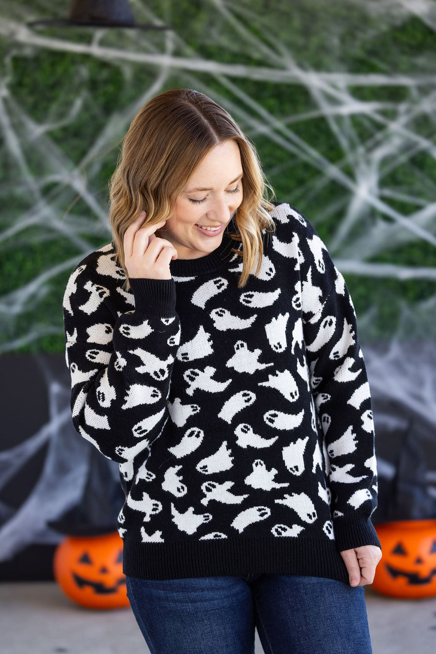 WAREHOUSE Ghost Pullover Sweater