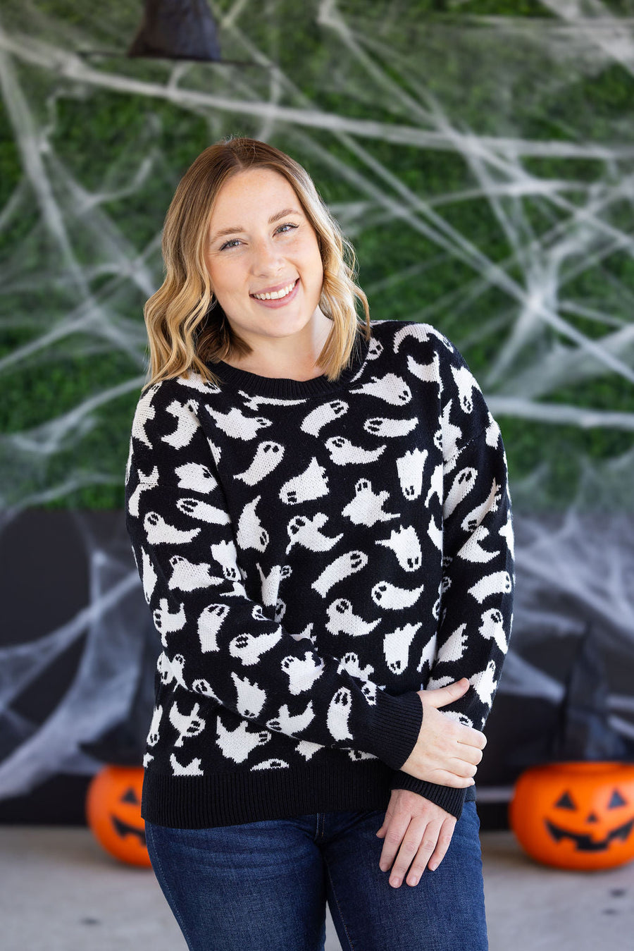 WAREHOUSE Ghost Pullover Sweater