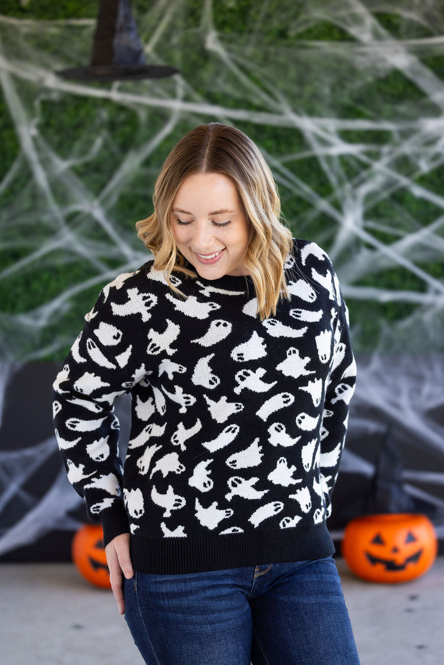 WAREHOUSE Ghost Pullover Sweater