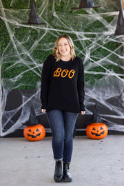 WAREHOUSE Corrine Embroidered Pullover Top - BOO
