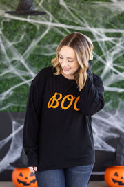 WAREHOUSE Corrine Embroidered Pullover Top - BOO
