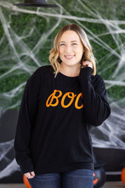 WAREHOUSE Corrine Embroidered Pullover Top - BOO