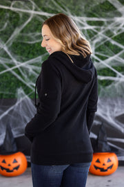 WAREHOUSE Pixie Pocket Halfzip Hoodie - Black