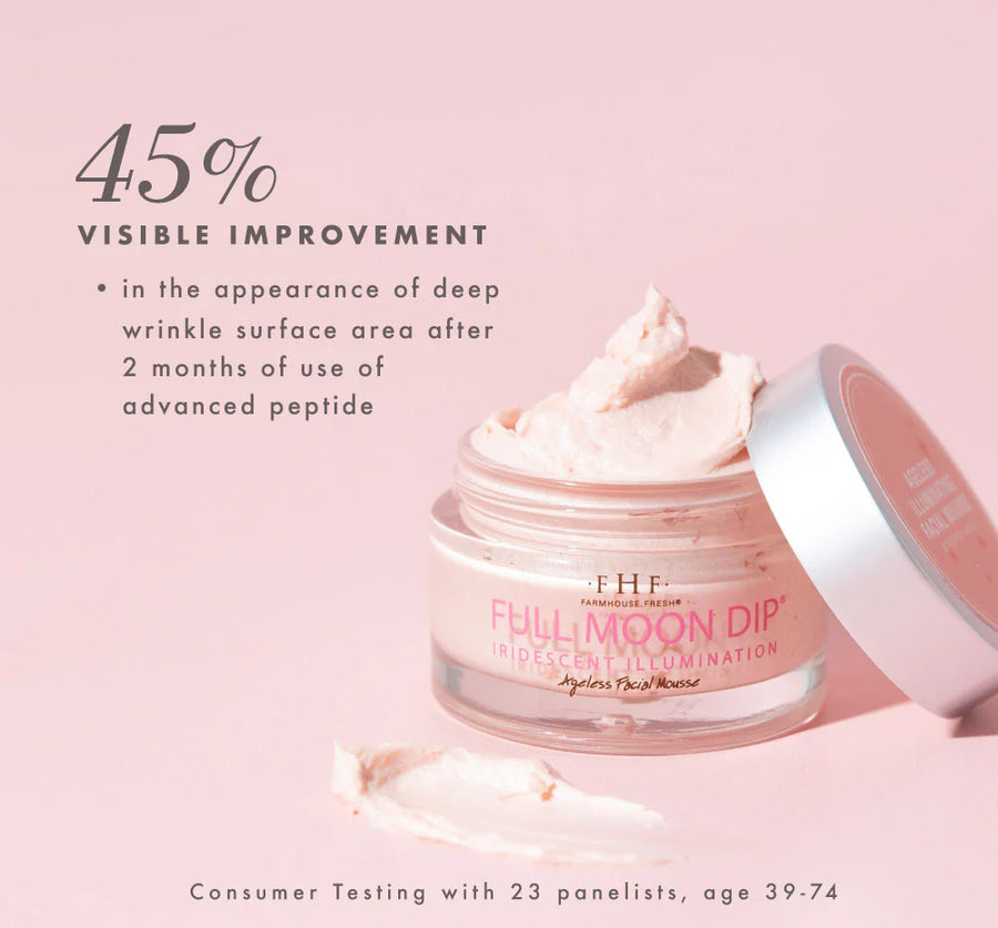 Full Moon Dip® Iridescent Illumination Ageless Facial Mousse with Peptides + Retinol
