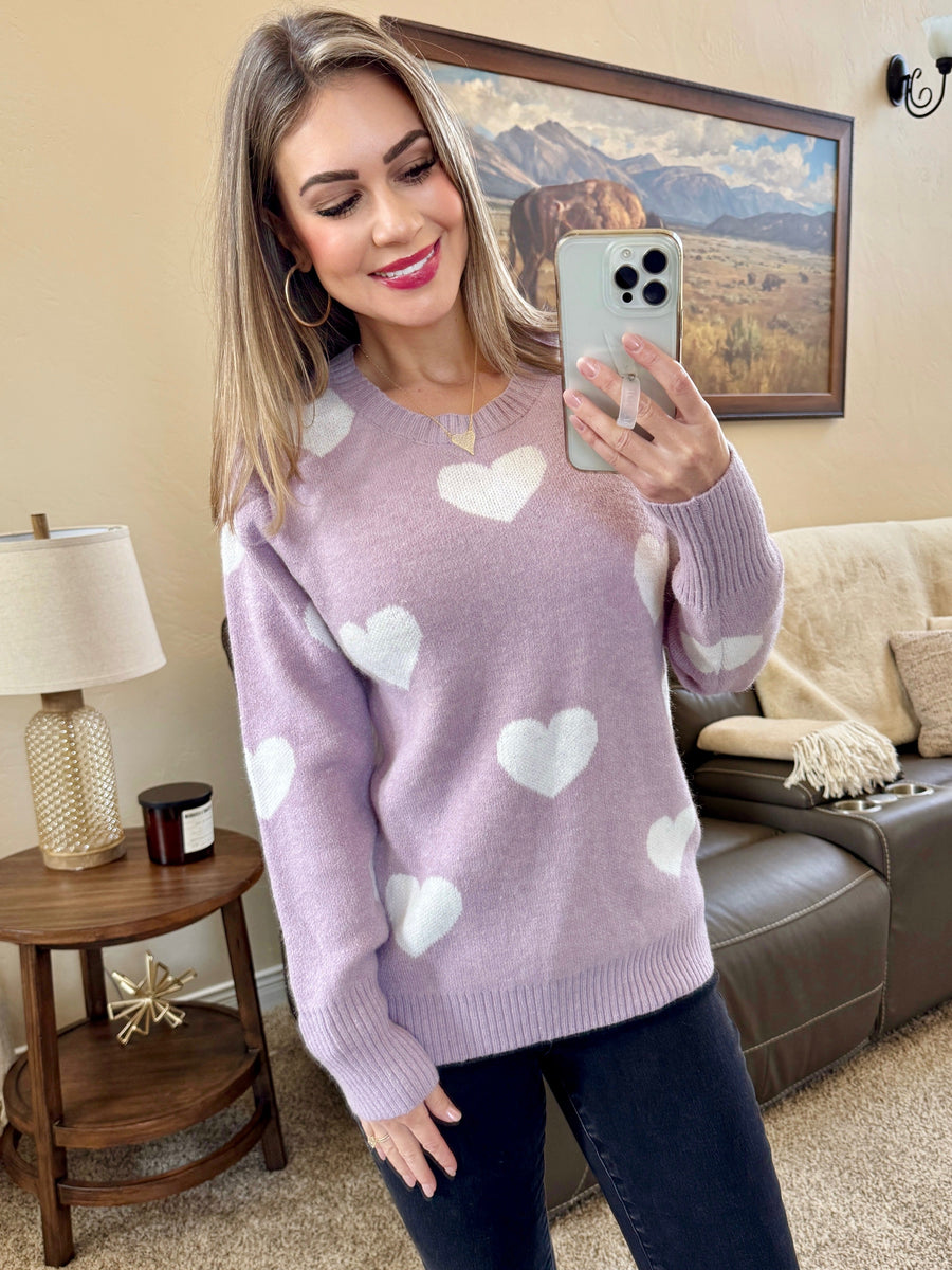 WAREHOUSE Endless Love Sweater - Lavender