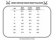 WAREHOUSE Jesse Vintage Wash Snap Pullover - Olive