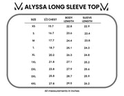 WAREHOUSE ONLY Alyssa Long Sleeve Top - Autumn Watercolor