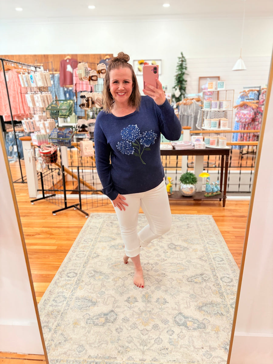 Lightweight Everyday Sweater- Hydrangea