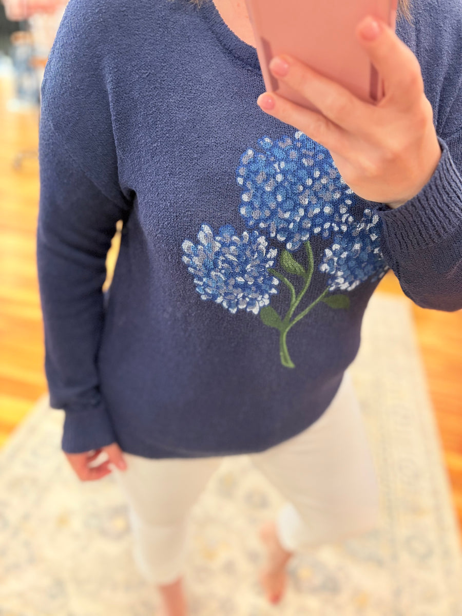 Lightweight Everyday Sweater- Hydrangea