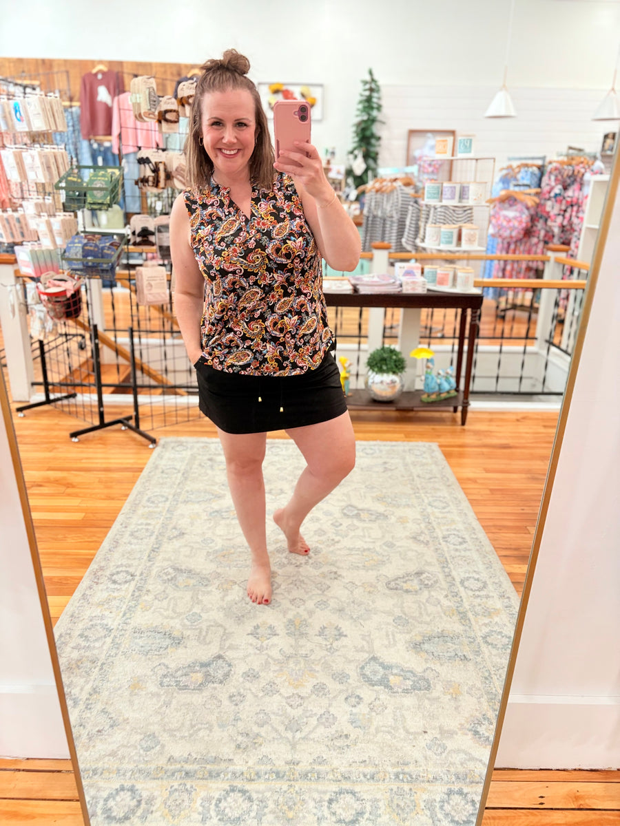 After Dark Black Skort