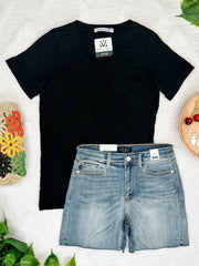 WAREHOUSE Sophie Pocket Tee - Black | Women's Short Sleeve
