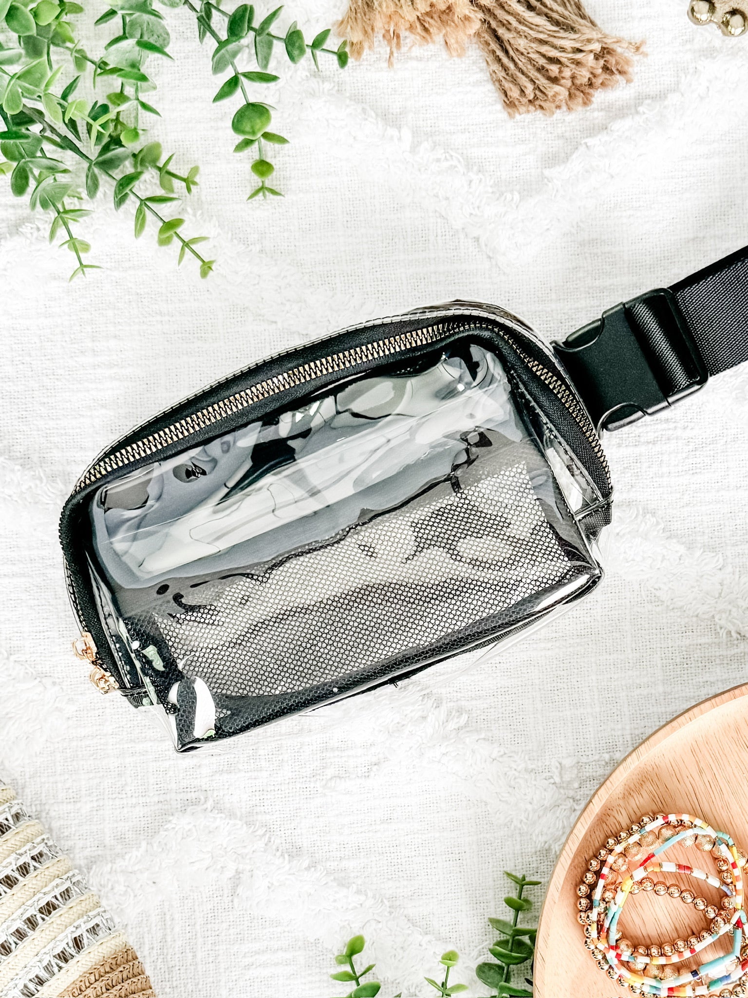 WAREHOUSE Clear Bag - Black | Women's Crossbody Bag