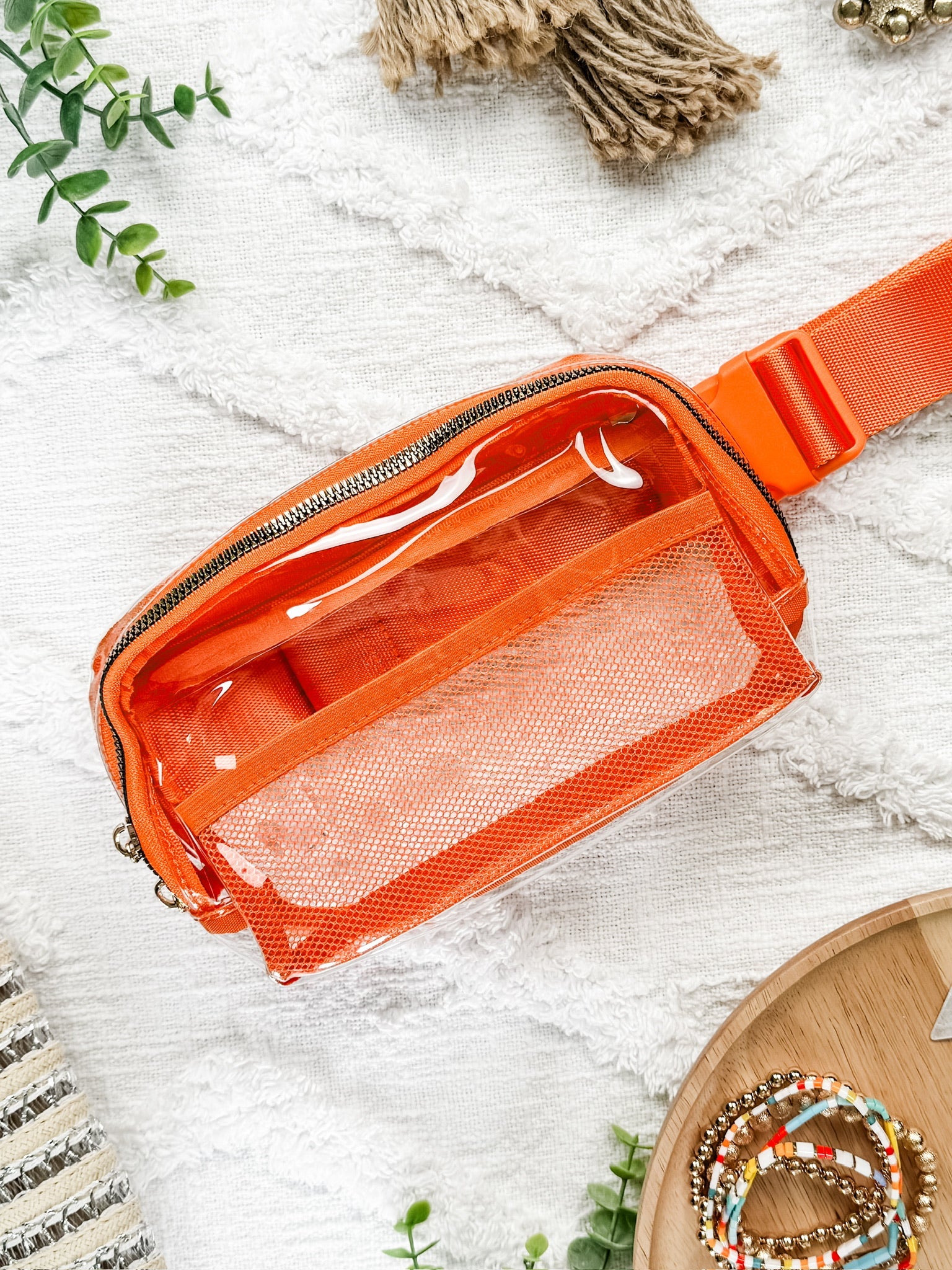 WAREHOUSE Clear Bag - Orange | Women's Crossbody Bag