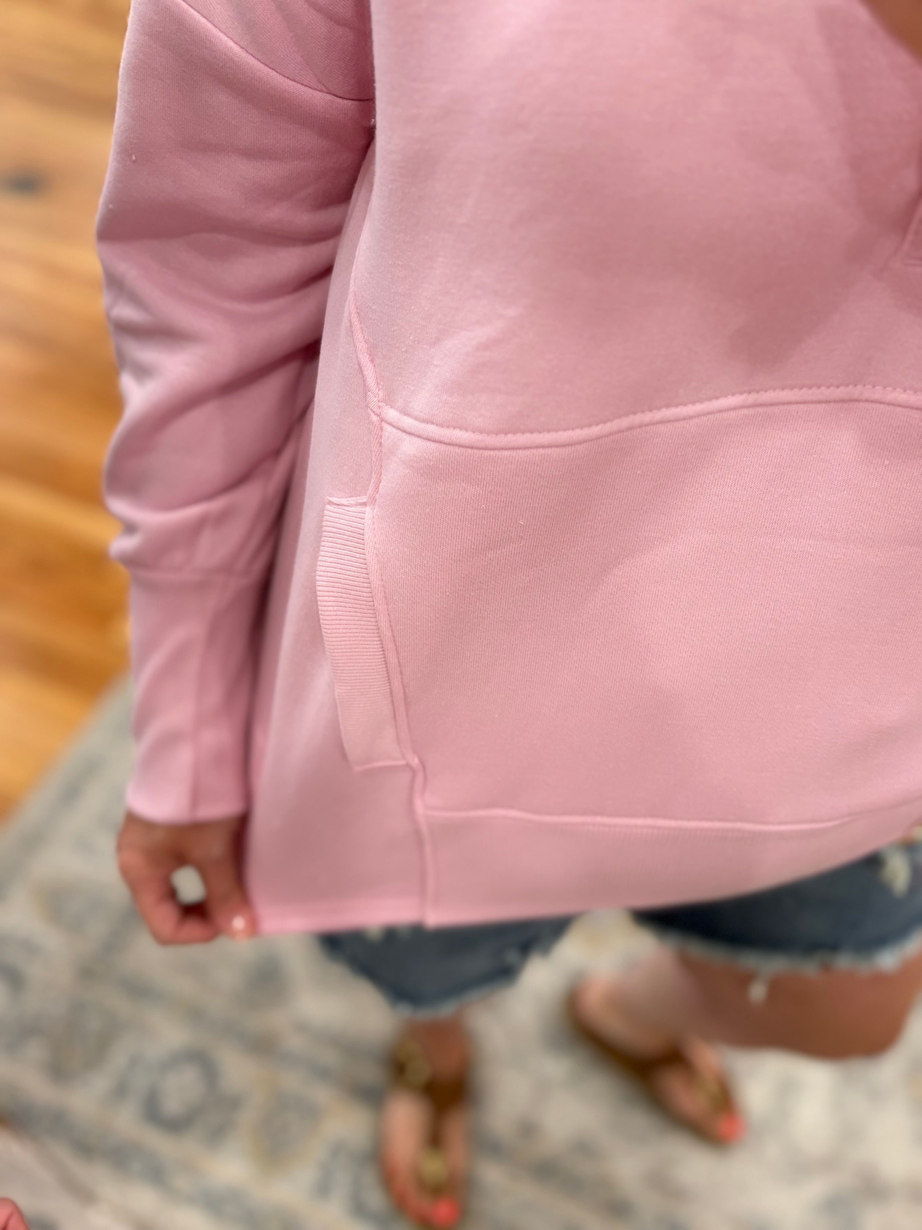 Snap Pullover- Peony