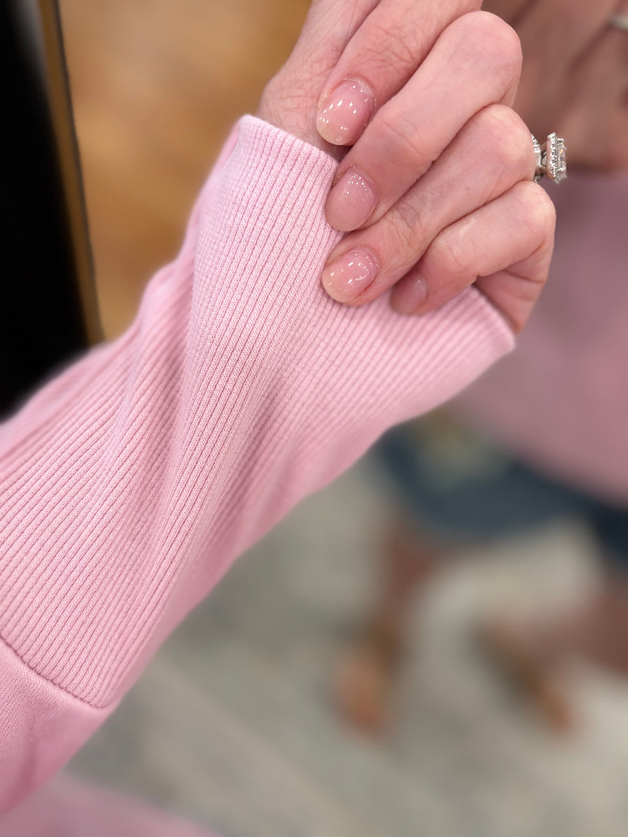Snap Pullover- Peony