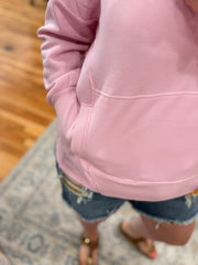 Snap Pullover- Peony